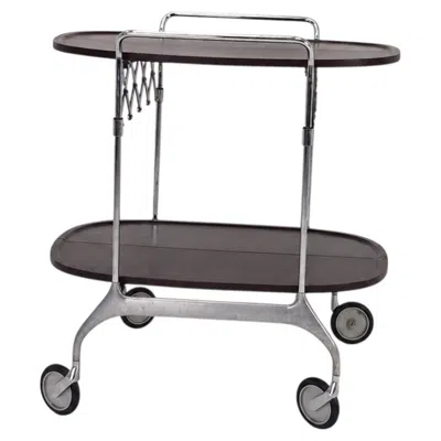 Pre-owned Kartell Gastone Serving Trolley Bar Cart By Antonio Citterio For  In Gray