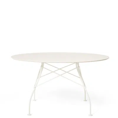 Kartell Glossy Outdoor Round Table In White