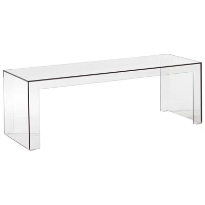 Pre-owned Kartell Invisible Side Table In Crystal By Tokujin Yoshioka In Gray