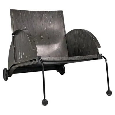 Pre-owned Kartell Italian Modern 4841 Black Armchair By Anna Castelli Ferreri For , 1980s