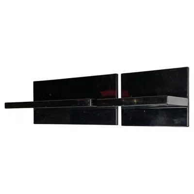 Pre-owned Kartell Italian Modern Black Shiny Plastic Shelves By Marcello Siard For , 1970s