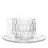 Kartell Jellies Shatterproof Espresso Cup, Set Of 4 In Crystal