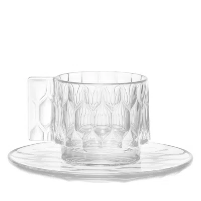 Kartell Jellies Shatterproof Espresso Cup, Set Of 4 In Crystal