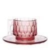 Kartell Jellies Espresso Set, Set Of 4 In Pink