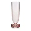 Kartell Jellies 4-piece Flute Set In Pink