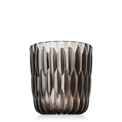 Kartell Jelly Plastic Table Vase In Fume