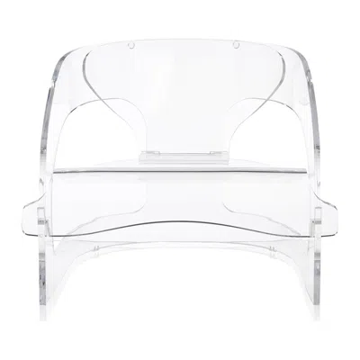 Pre-owned Kartell Joe Colombo Chair In Crystal By Joe Colombo In Gray