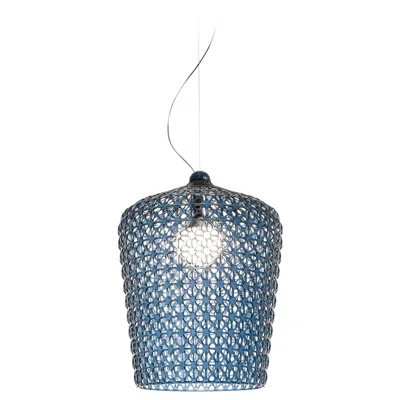 Pre-owned Kartell Kabuki Pendant Light In Blue By Ferruccio Laviani
