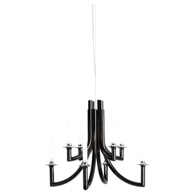 Pre-owned Kartell Khan Suspension Lamp In Black By Philippe Starck