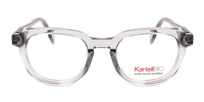 Kartell Kl005v Men's Glasses, Clear, Size 49 In Gray