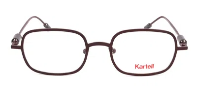 Kartell Kl012v Men's Glasses, Burgundy, Size 50