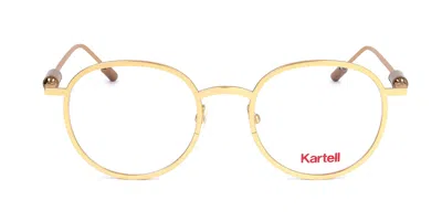 Kartell Kl013v Men's Glasses, Gold, Size 49