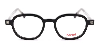 Kartell Kl016v Men's Glasses, Black, Size 48