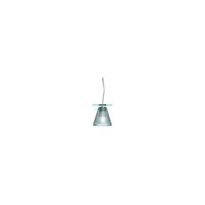 Kartell Light-air Sculpted Pendant In Light Blue
