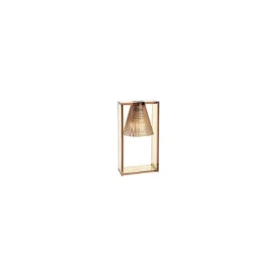Kartell Light-air Sculpted Table Lamp In Black,crystal