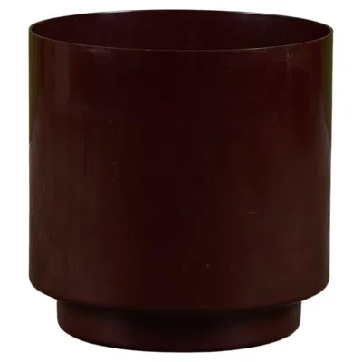 Pre-owned Kartell Maroon Planter By Anna Castelli Ferrieri For  In Red
