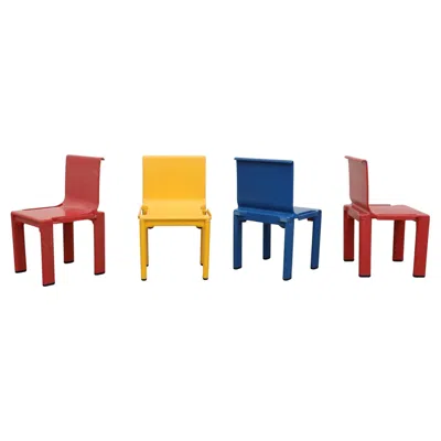 Pre-owned Kartell Masayuki Matsukaze Sistema Scuola Children's Chairs For , 1970s In Sand