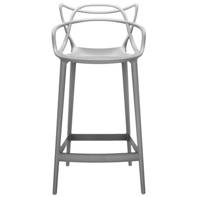 Pre-owned Kartell Masters Bar Stool In Grey By Philippe Starck & Eugeni Quitllet In Gray