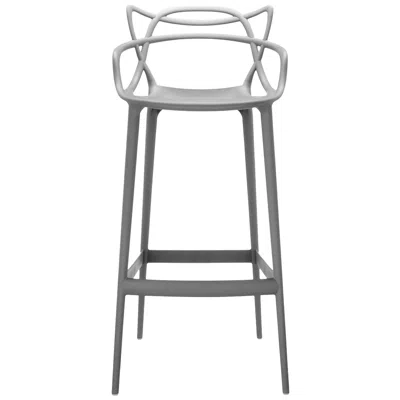 Pre-owned Kartell Masters Counter Stool In Grey By Philippe Starck & Eugeni Quitllet In Gray