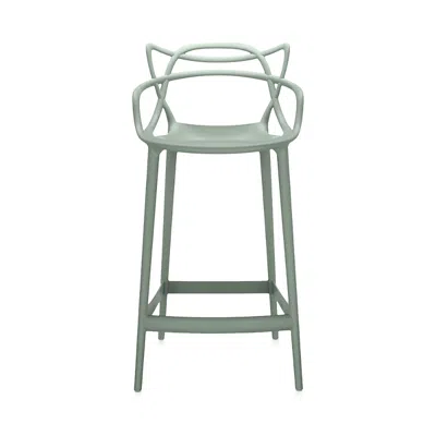 Kartell Masters Counter Stool In Sage Green