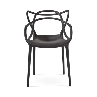 Kartell Masters Dining Chair, Set Of 2 In Matte Black