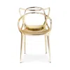 Kartell Masters Precious Dining Chair, Set Of 2 In Metallic Gold