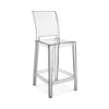 Kartell One More Please Counter Stool, Set Of 2 In Crystal