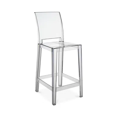 Kartell One More Please Counter Stool, Set Of 2 In Crystal