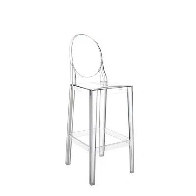 Kartell One More Stool In Crystal