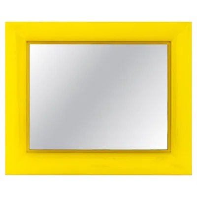 Pre-owned Kartell Philippe Starck Yellow Acrylic Wall Mirror By , Italy