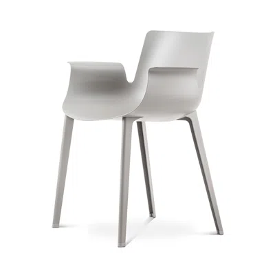 Kartell Piuma Dining Chair In Matte Grey