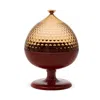 Kartell Pumo Centerpiece Container By Fabio Novembre In Amber Red
