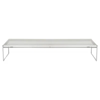 Pre-owned Kartell Rectangular Tray Table By Piero Lissoni In Gray