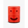 Kartell Red Componibili Smile Drawers In Red