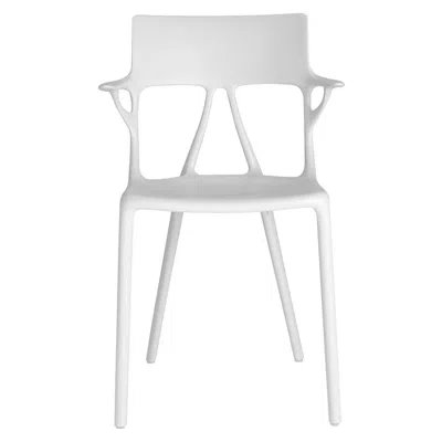 Pre-owned Kartell Set Of 2  Ai Chair In White Created By Artificial Intelligence