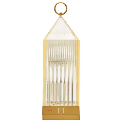 Pre-owned Kartell Set Of 4  Lantern Table Lamps In Amber By Fabio Novembre In Brown