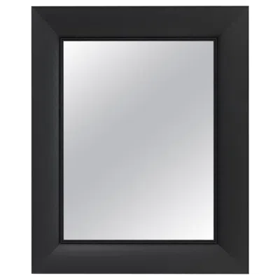 Pre-owned Kartell Small Rectangular Francois Ghost Mirror In Mat Black By Philippe Starck