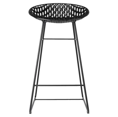 Pre-owned Kartell Smatrik Stool In Black By Tokujin Yoshioka