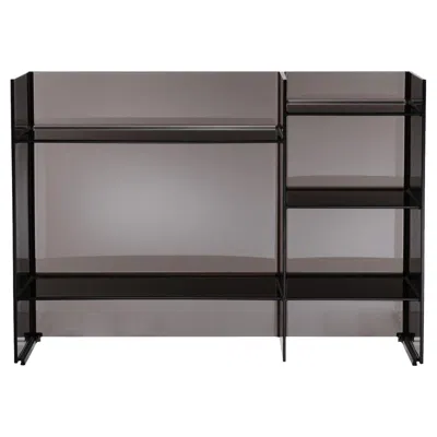 Pre-owned Kartell Sound Rack Modular Bookcase In Smoke By Ludovica And Roberto Palomba In Black