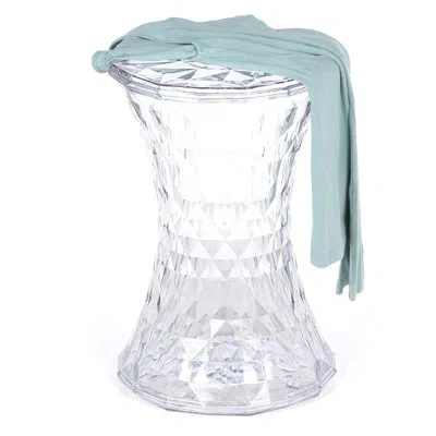 Kartell Stone Stool By Marcel Wanders In Crystal Clear