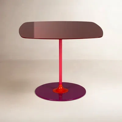 Kartell Thierry Side Table In Burgundy