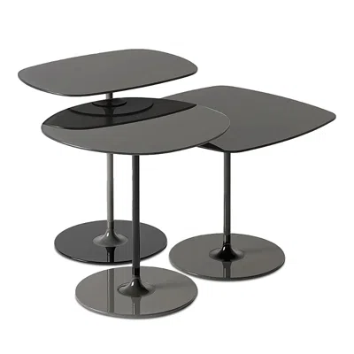 Kartell Thierry Side Table, Set Of 3 In Black