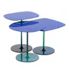 Kartell Thierry Side Table, Set Of 3 In Blue
