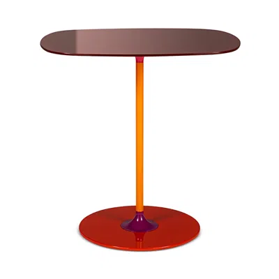 Kartell Thierry Tall Table In Burgundy