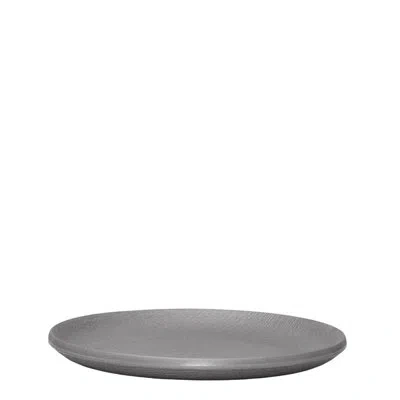 Kartell Trama Dinner Plate In Charcoal