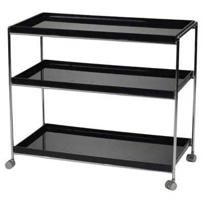 Pre-owned Kartell Trays Trolley In Black
