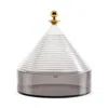 Kartell Trullo Container In Crystal/smoke Gray