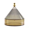 Kartell Trullo Container In Smoke Gray/green