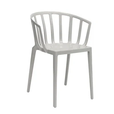 Kartell Venice Patio Dining Armchair In Gray