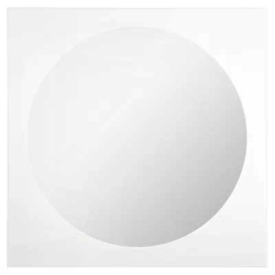 Pre-owned Kartell White Methacrylate Square Mirror 4724/5 By G. Stoppino For